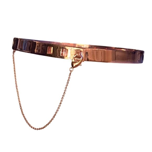 Eddie Borgo Small Safety Choker in Rose Gold